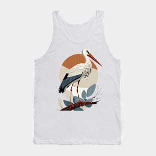 Stork, Bird, Birth, Pregnancy, Pregnancy Tank Top